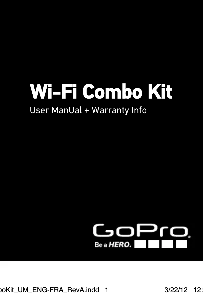Image de la première page du manuel de l'appareil Wi-Fi Combo Kit