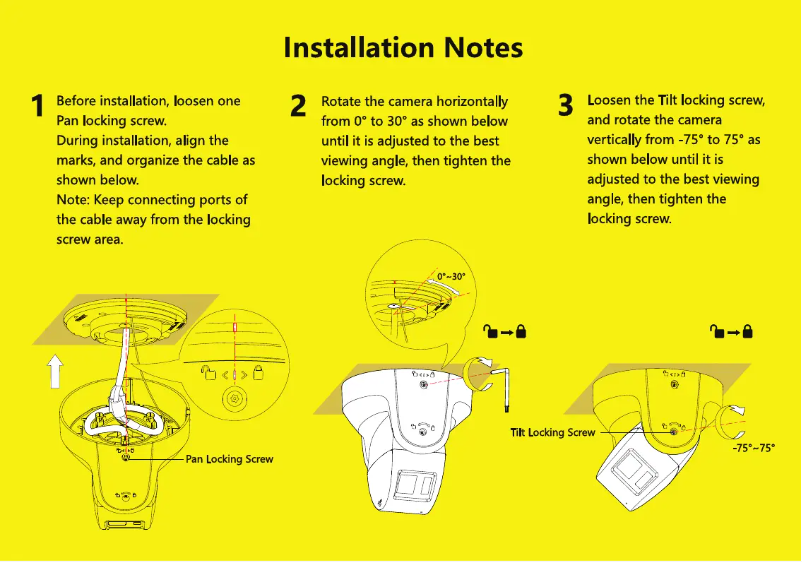 Page n°1 - Guide d'installation Hikvision DS-2CD2387G2P-LSU/SL
