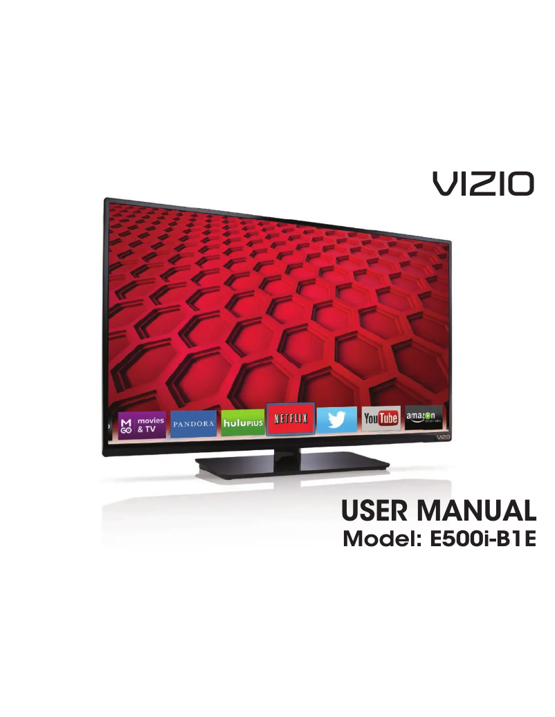 Page 1 de la notice Manuel utilisateur VIZIO E500I-B1E
