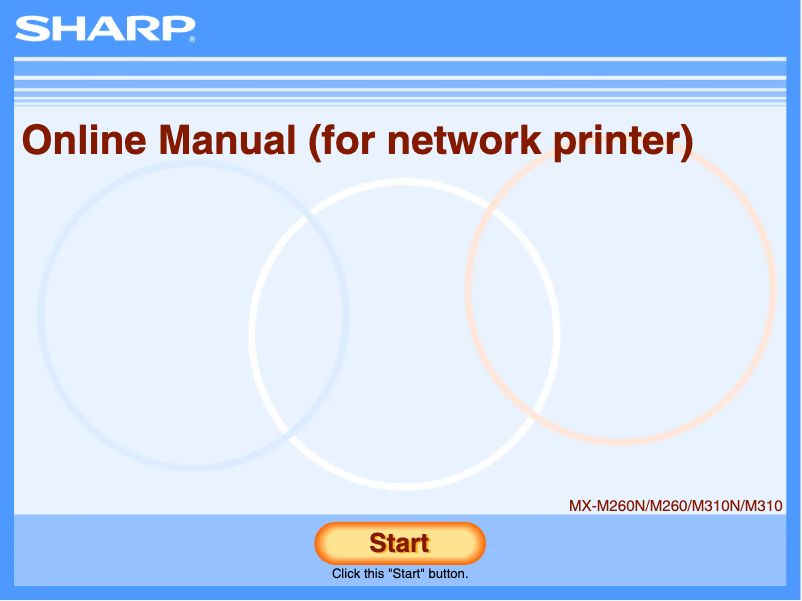 Page 1 de la notice Manuel utilisateur Sharp MX-M210