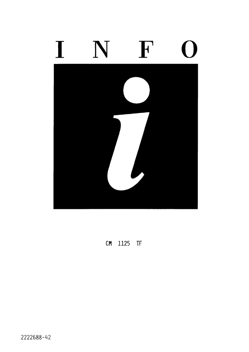 Page 1 de la notice Manuel utilisateur Marynen CM 1125 TF