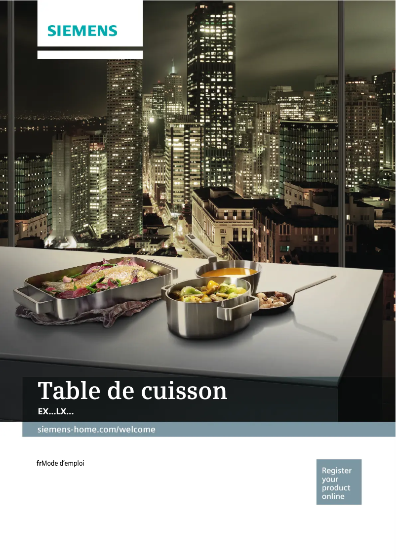 Page n°1 - Manuel utilisateur Siemens EX645LXC1E