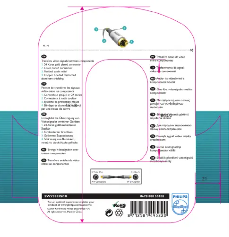 Page 1 de la notice Mode d'emploi Philips SWV3503S