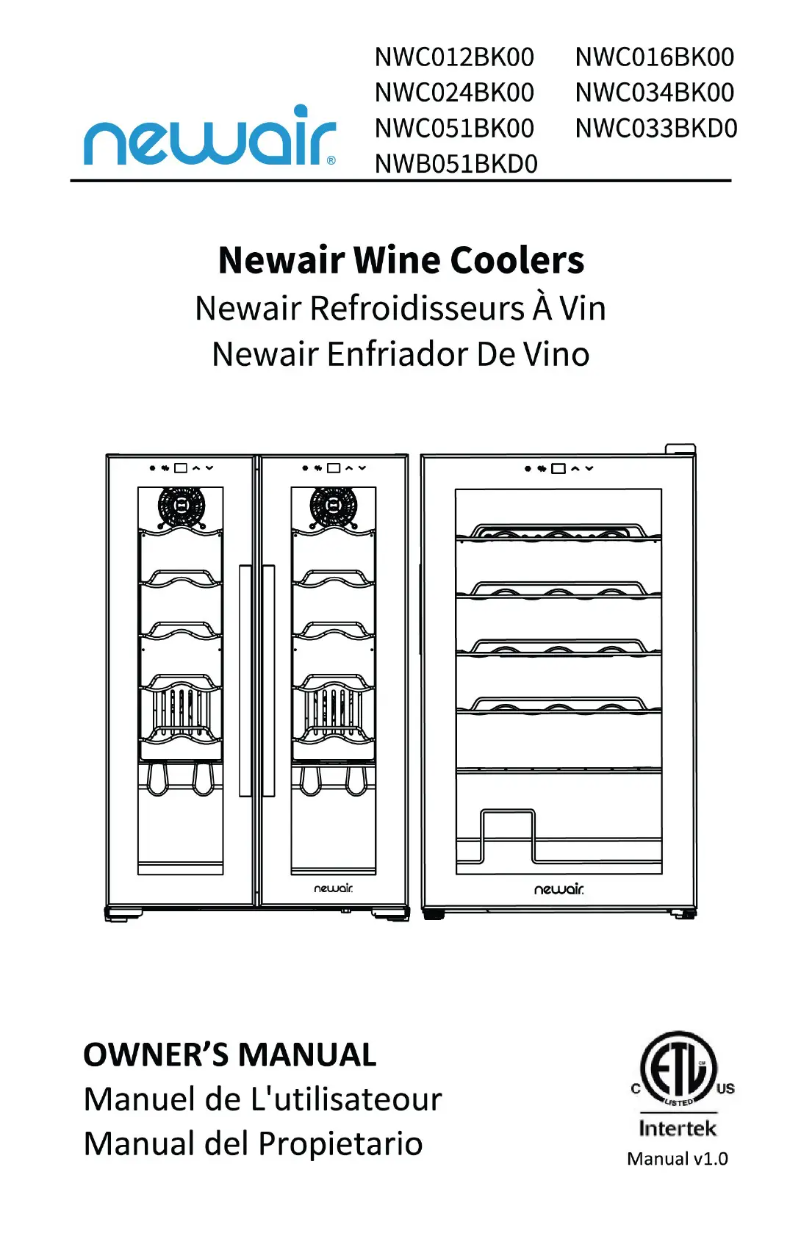 Página 1 del manual Manual de usuario NewAir NWC034BK00