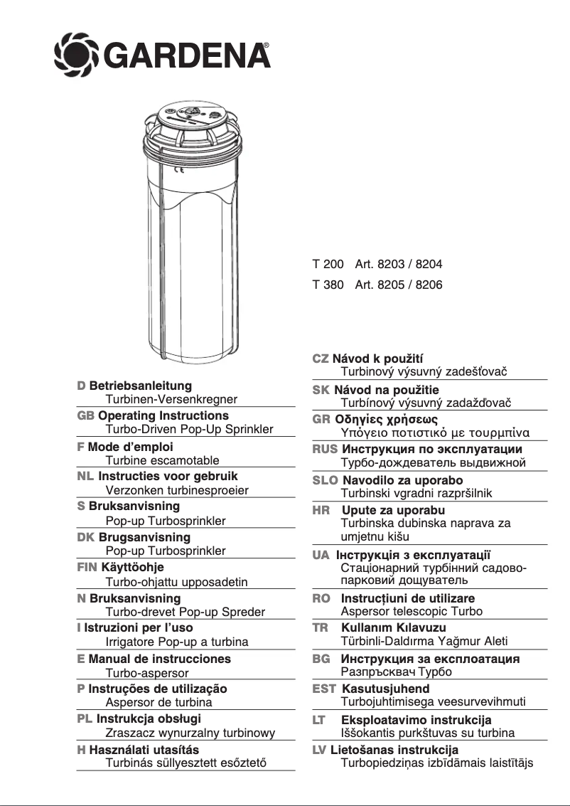 Image de la première page du manuel de l'appareil T 380