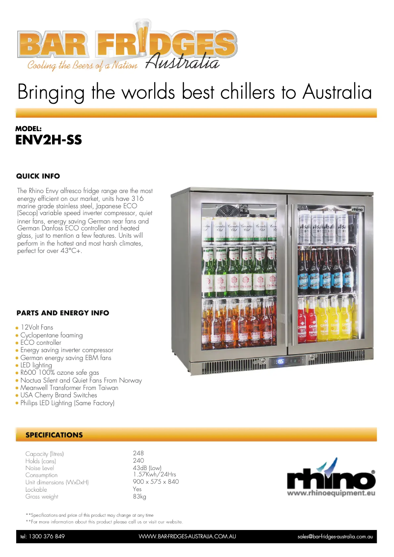 Image de la première page du manuel de l'appareil ENV2H-SS