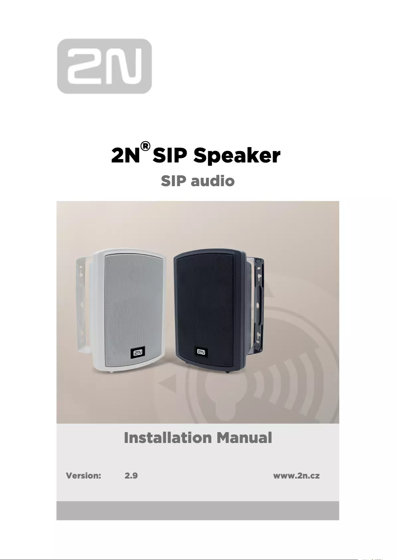 Page n°1 - Manuel utilisateur 2N SIP