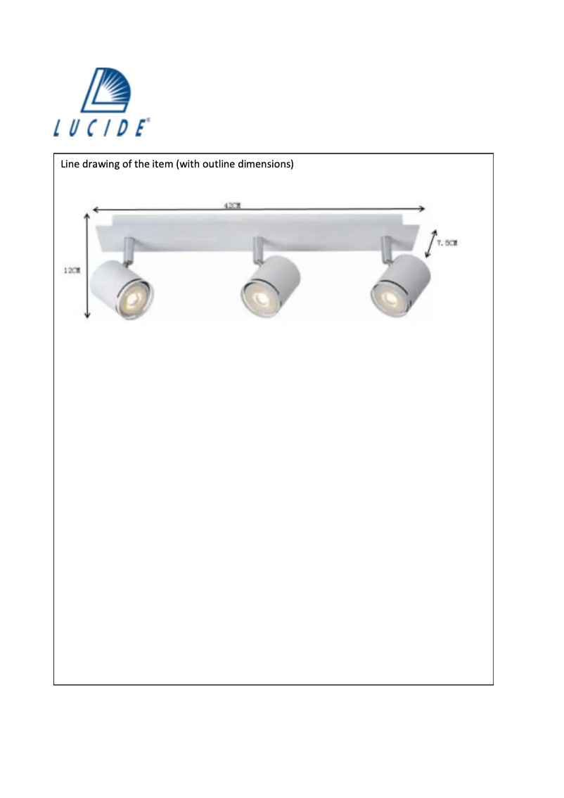 Page n°1 - Manuel utilisateur Lucide Rilou