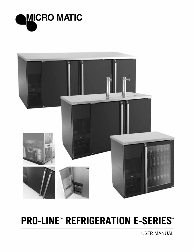 Page 1 de la notice Manuel d'utilisation et d'entretien Micro Matic MDD68-E