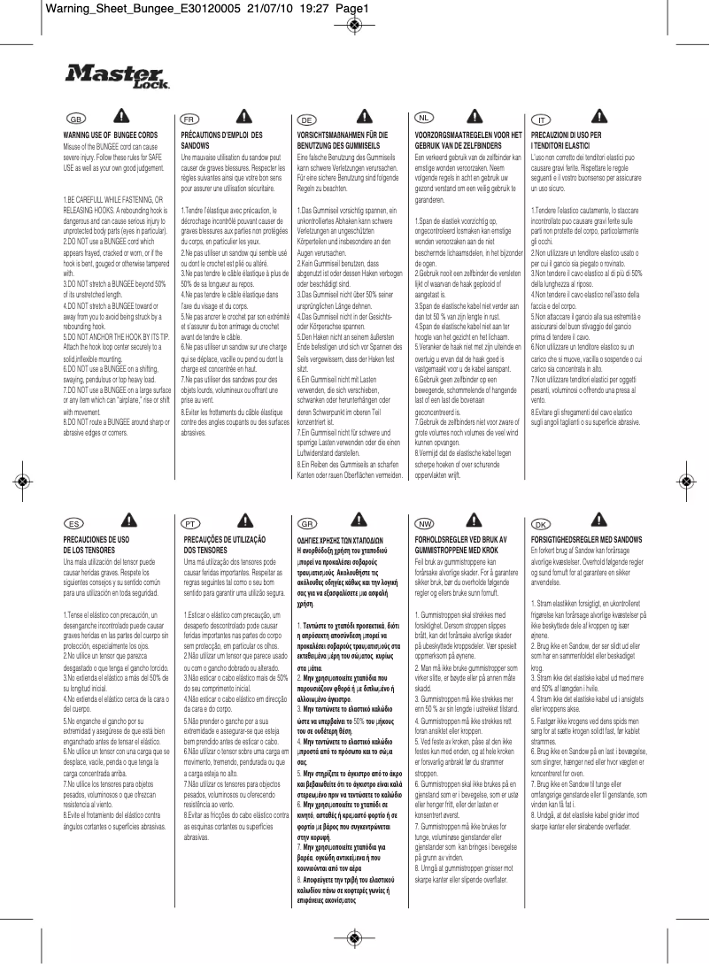 Image de la première page du manuel de l'appareil 4373EURDAT
