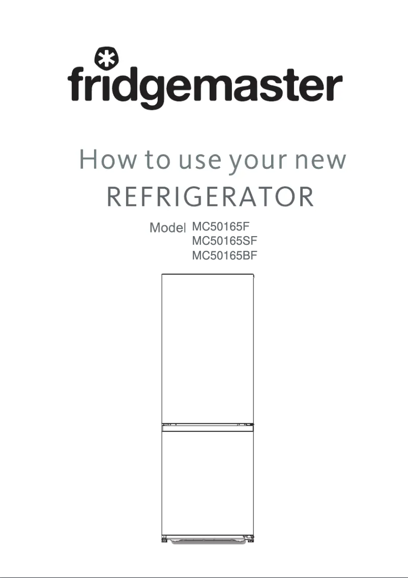Page n°1 - Manuel utilisateur Fridgemaster MC50165SF