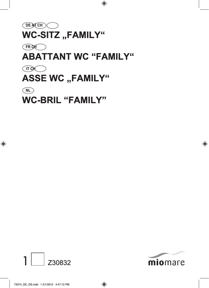 Page 1 de la notice Manuel utilisateur Miomare Family IAN 73374