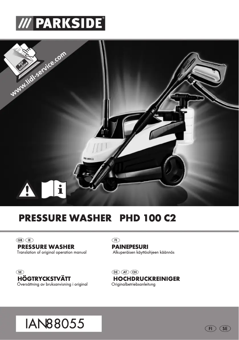 Página 1 del manual Manual de usuario Parkside PHD 100 C2