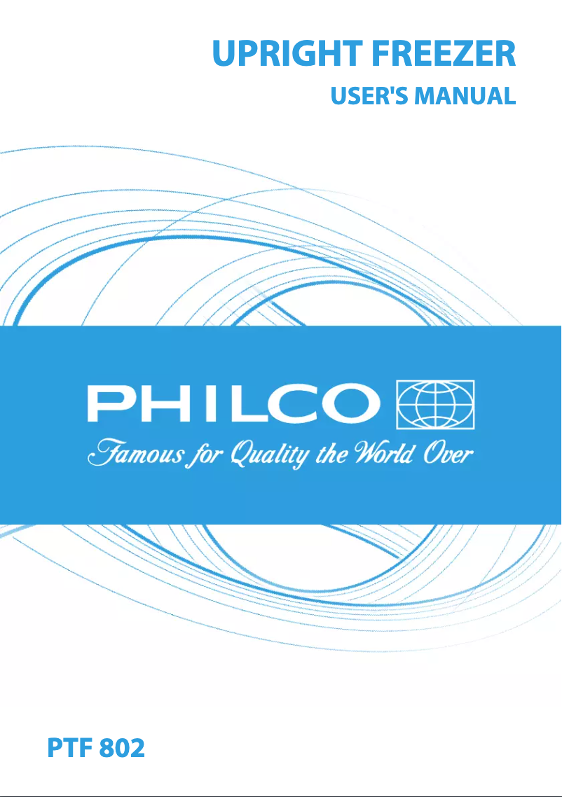 Page n°1 - Manuel utilisateur Philco PTF 802