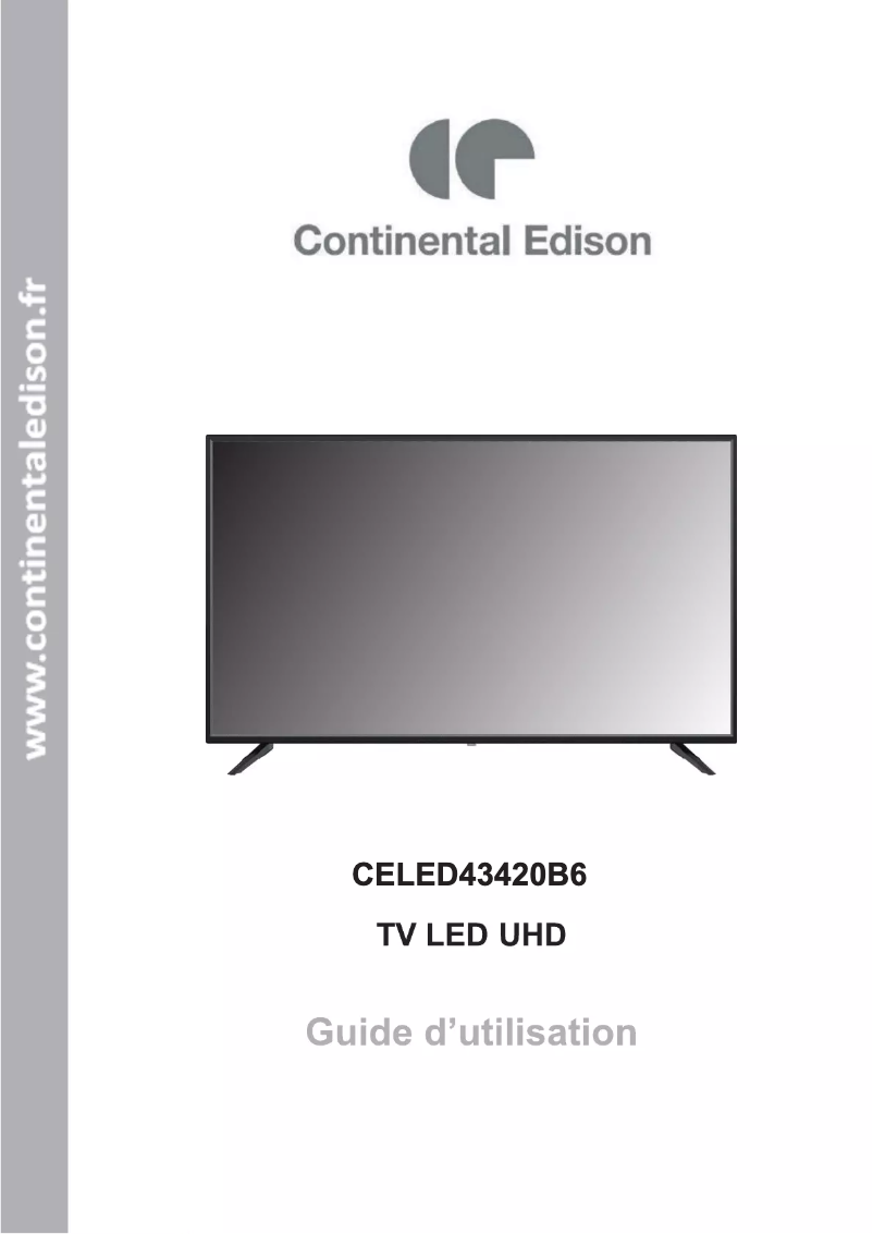 Image de la première page du manuel de l'appareil CELED43420B6