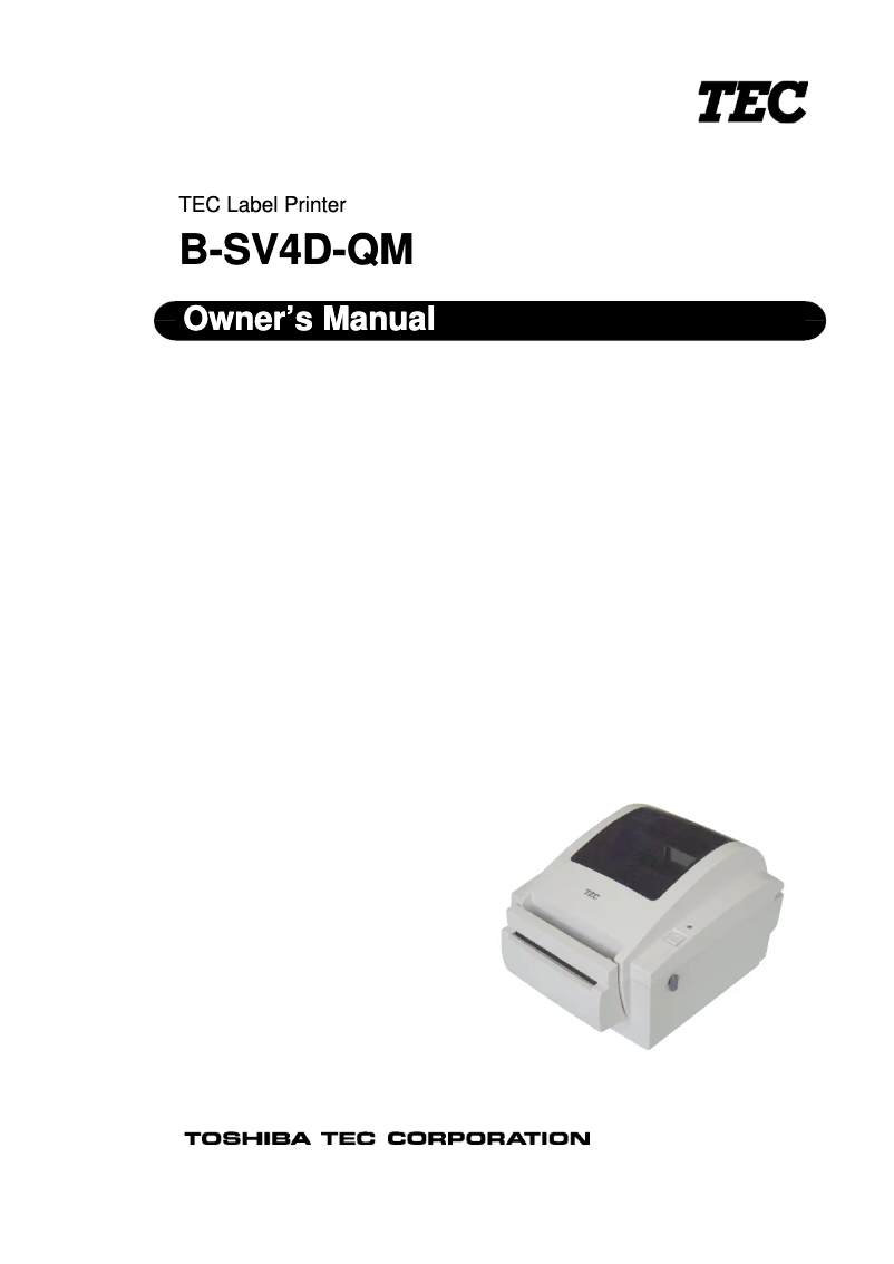 Page n°1 - Manuel utilisateur Toshiba B-SV4D-QM