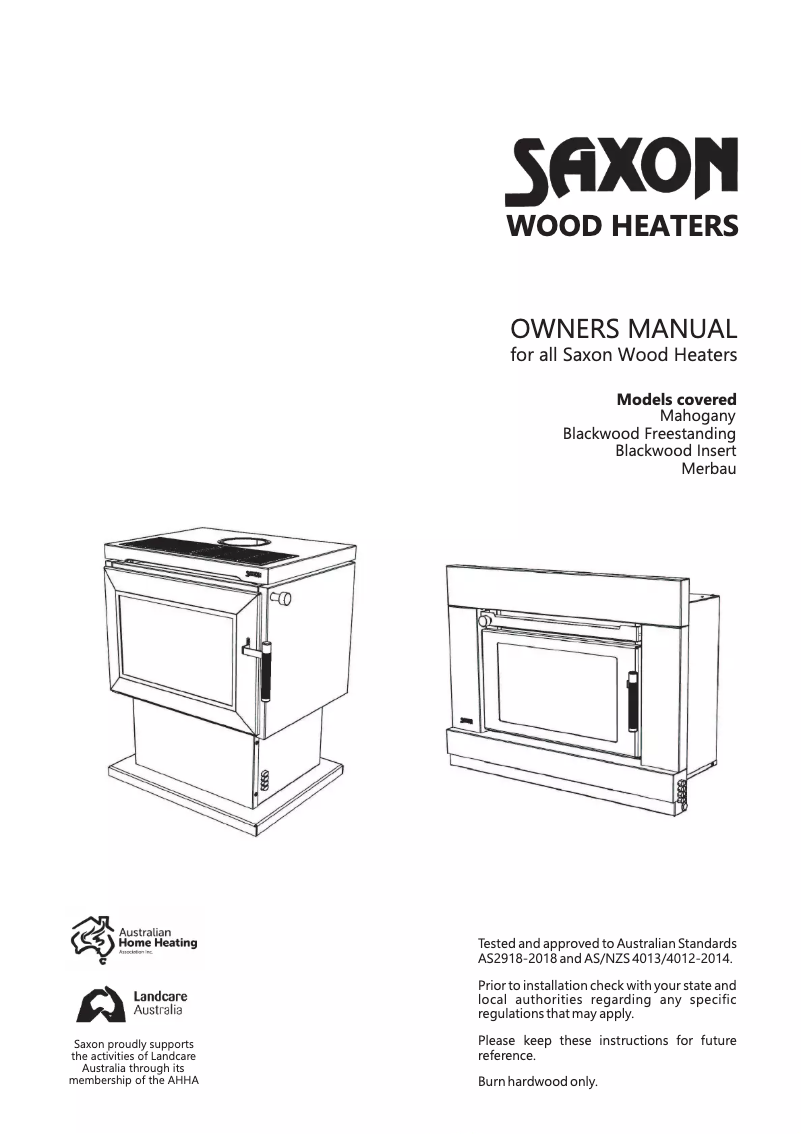 Page 1 de la notice Manuel utilisateur Saxon Merbau SXMER22MB