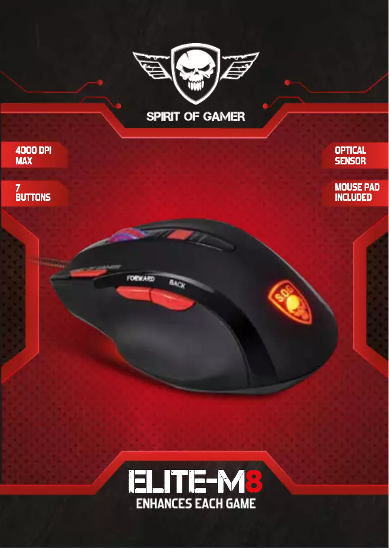 Página 1 del manual Manual de usuario Spirit of Gamer ELITE-M8