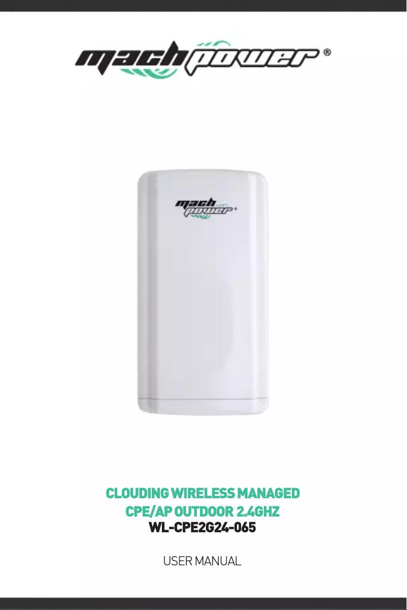 Página 1 del manual Manual de usuario Mach Power WL-CPE2G24-065