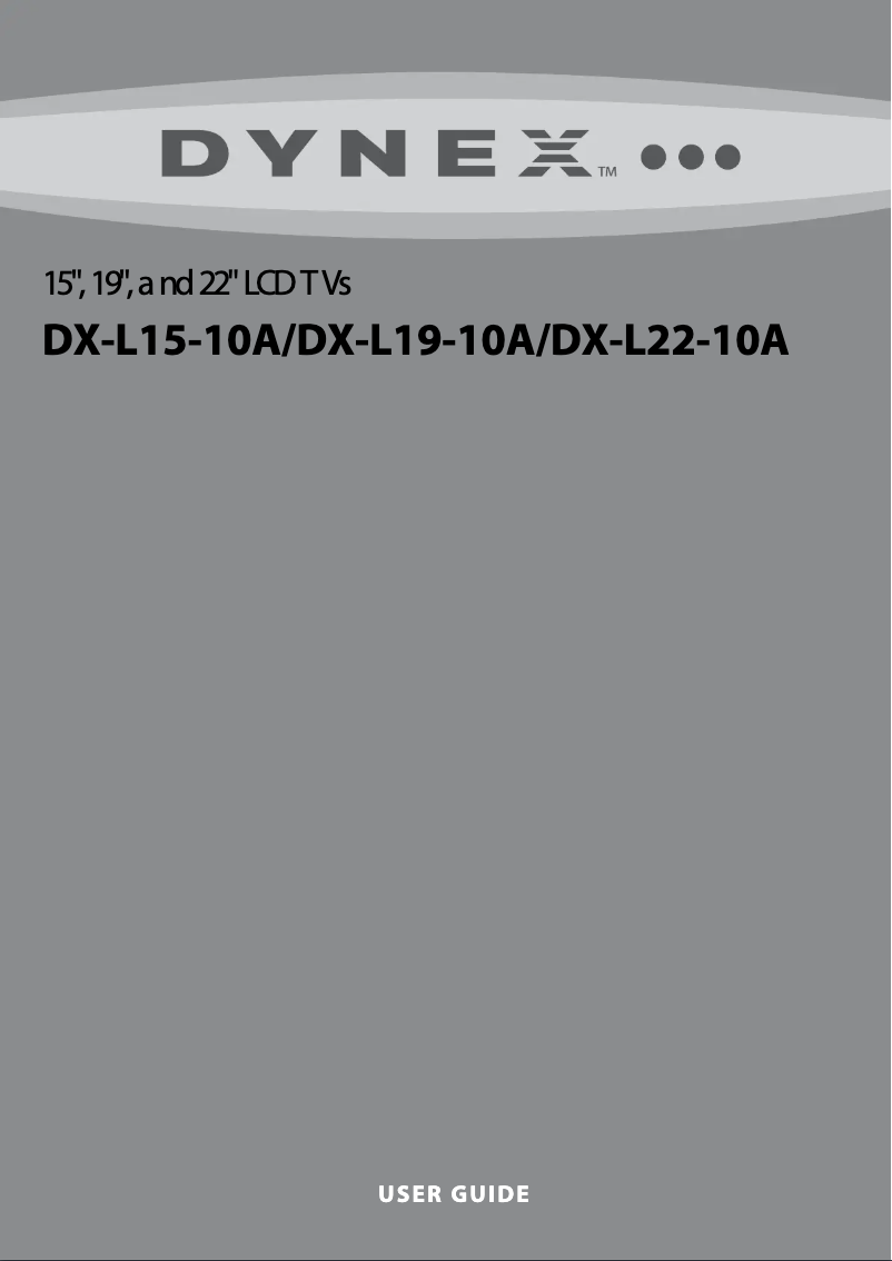 Página 1 del manual Manual de usuario Dynex DX-L22-10A