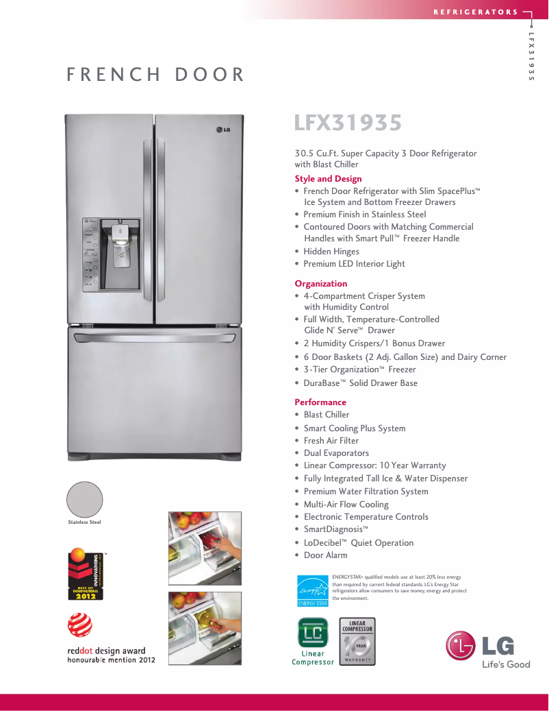 Image de la première page du manuel de l'appareil LFX31935ST