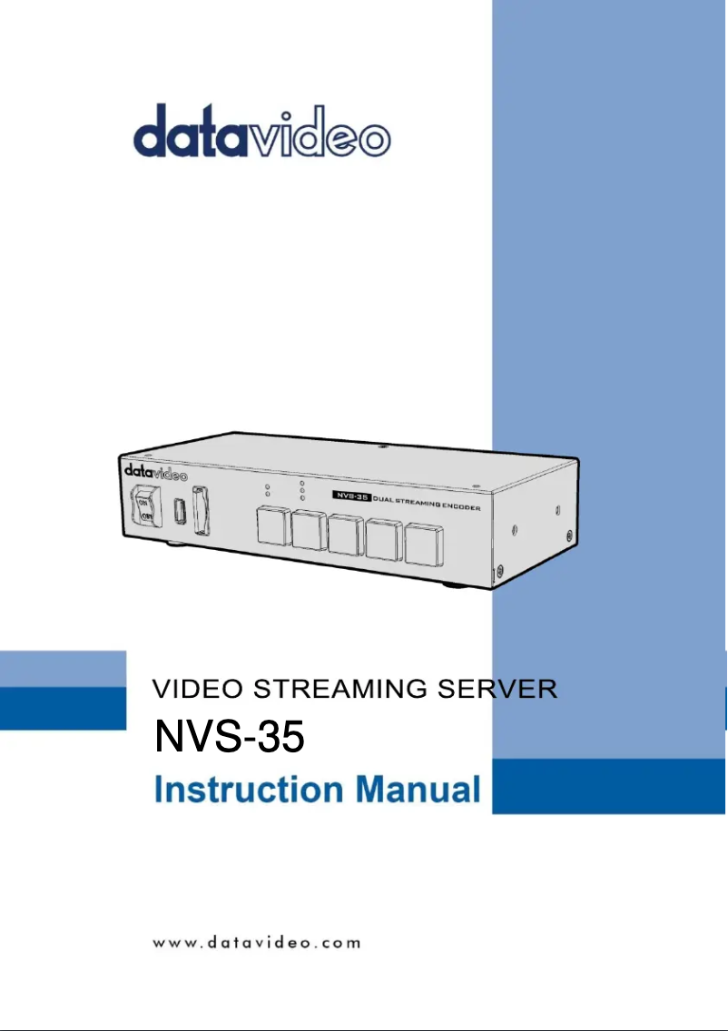 Image de la première page du manuel de l'appareil NVS-35