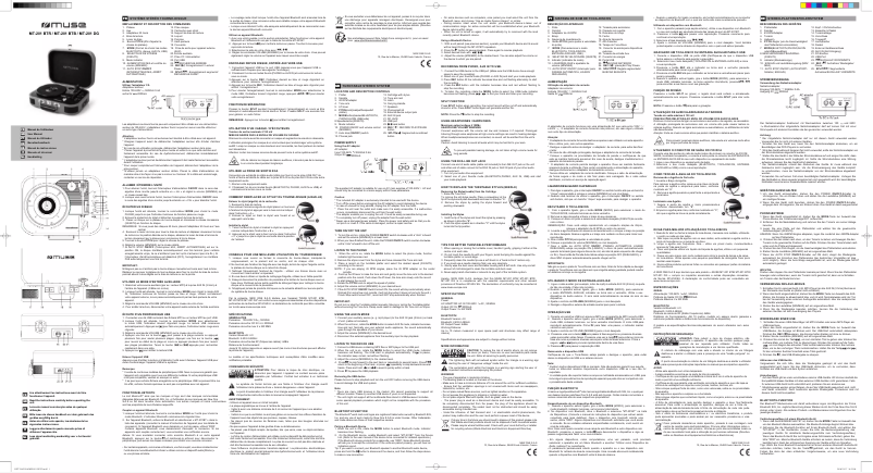 Page 1 de la notice Manuel utilisateur Muse MT-201 DG