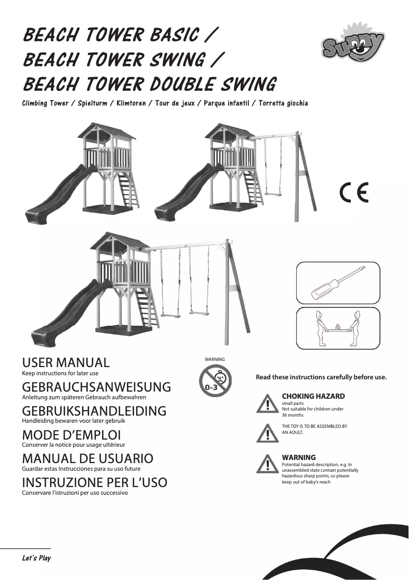 Page 1 de la notice Manuel utilisateur Sunny Beach