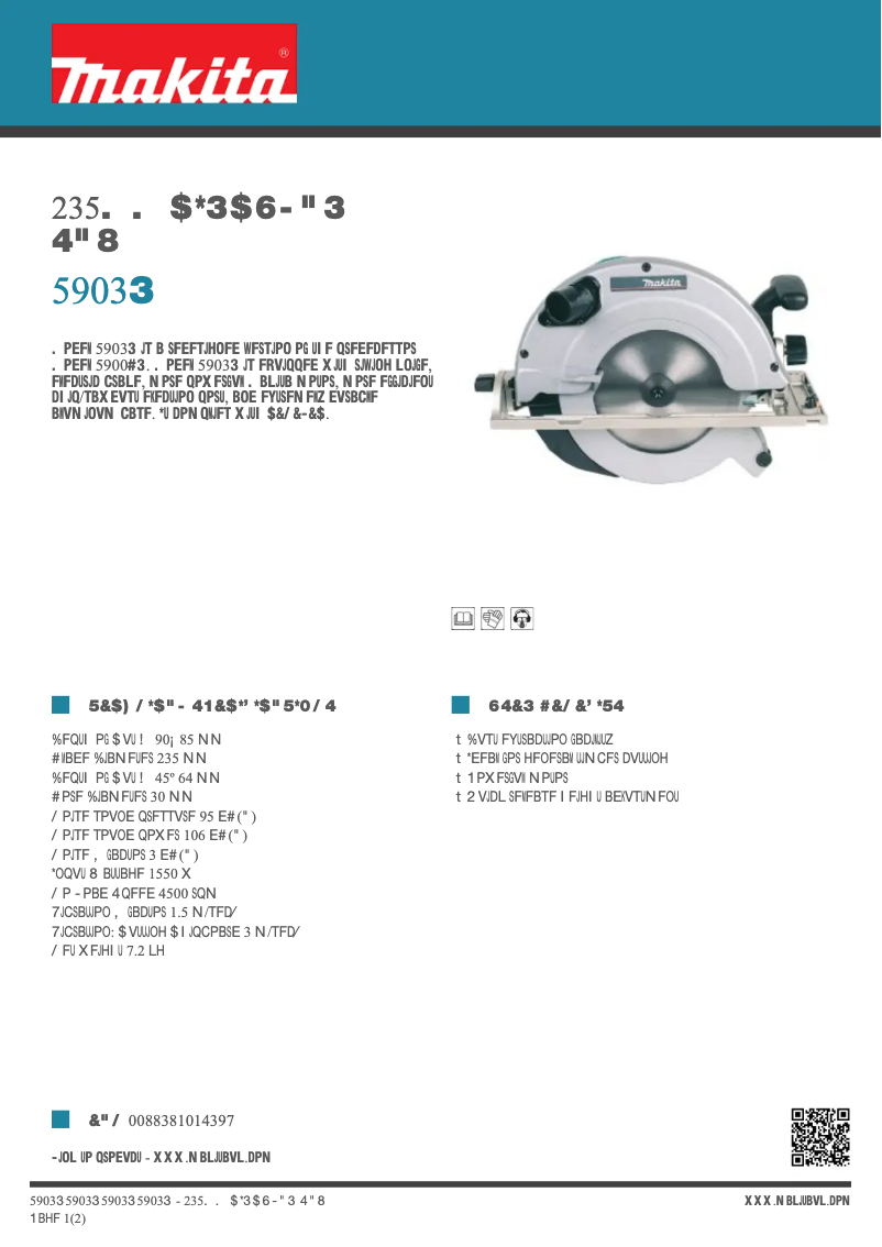Image de la première page du manuel de l'appareil 5903R