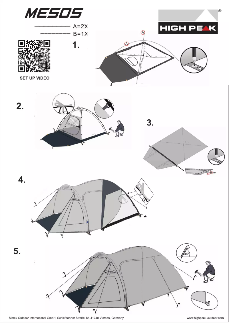 Imagen de la primera página del manual del dispositivo Peak Mesos 4