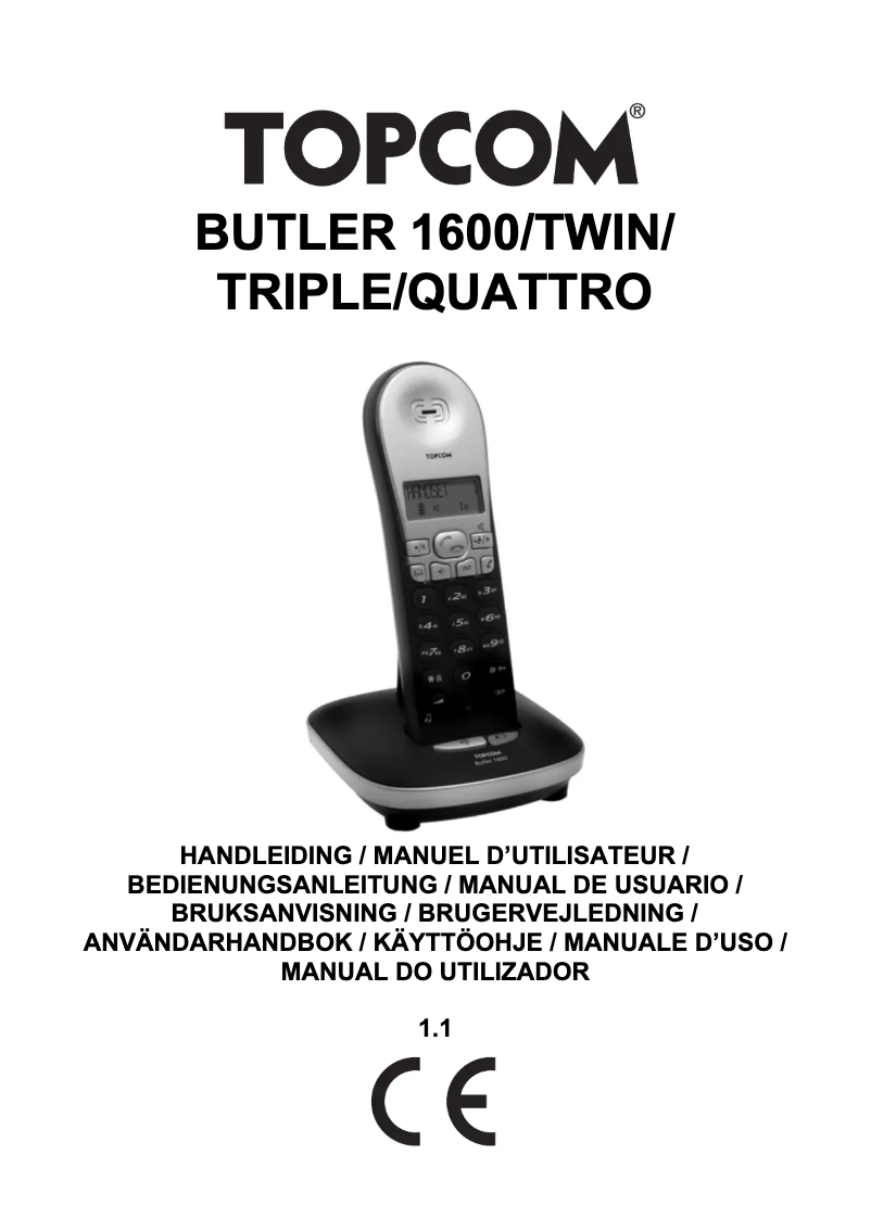 Imagen de la primera página del manual del dispositivo Butler 1600