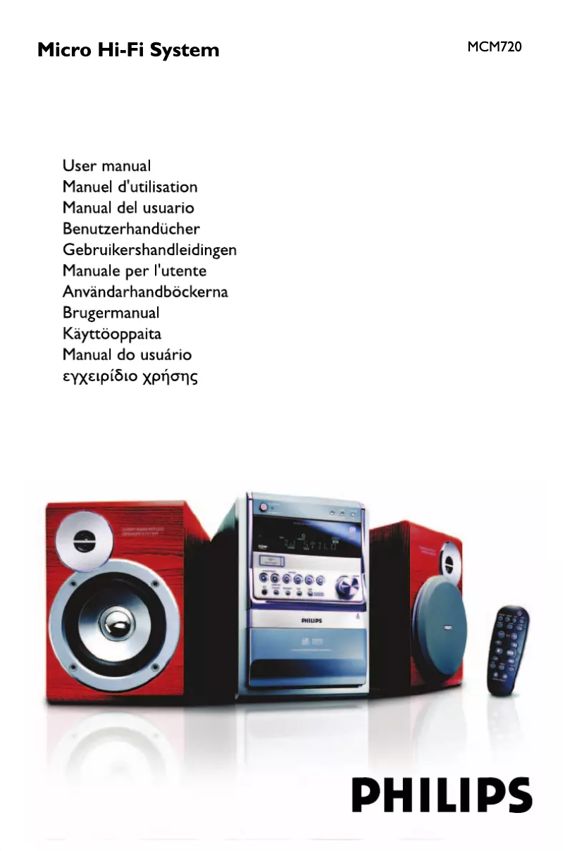 Página 1 del manual Manual de usuario Philips MCM720