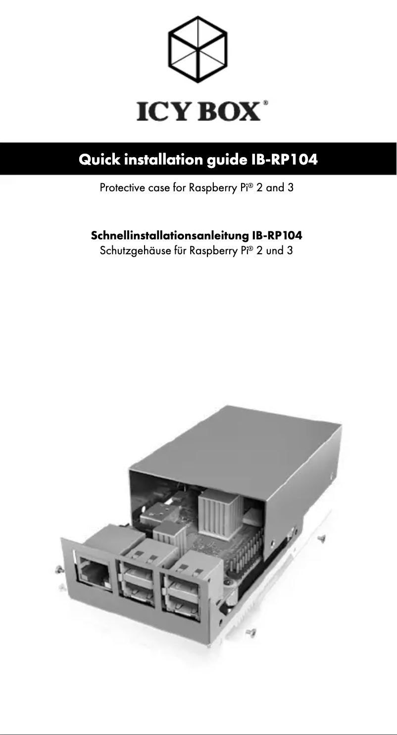 Page 1 de la notice Manuel utilisateur Raidsonic IB-RP104-S