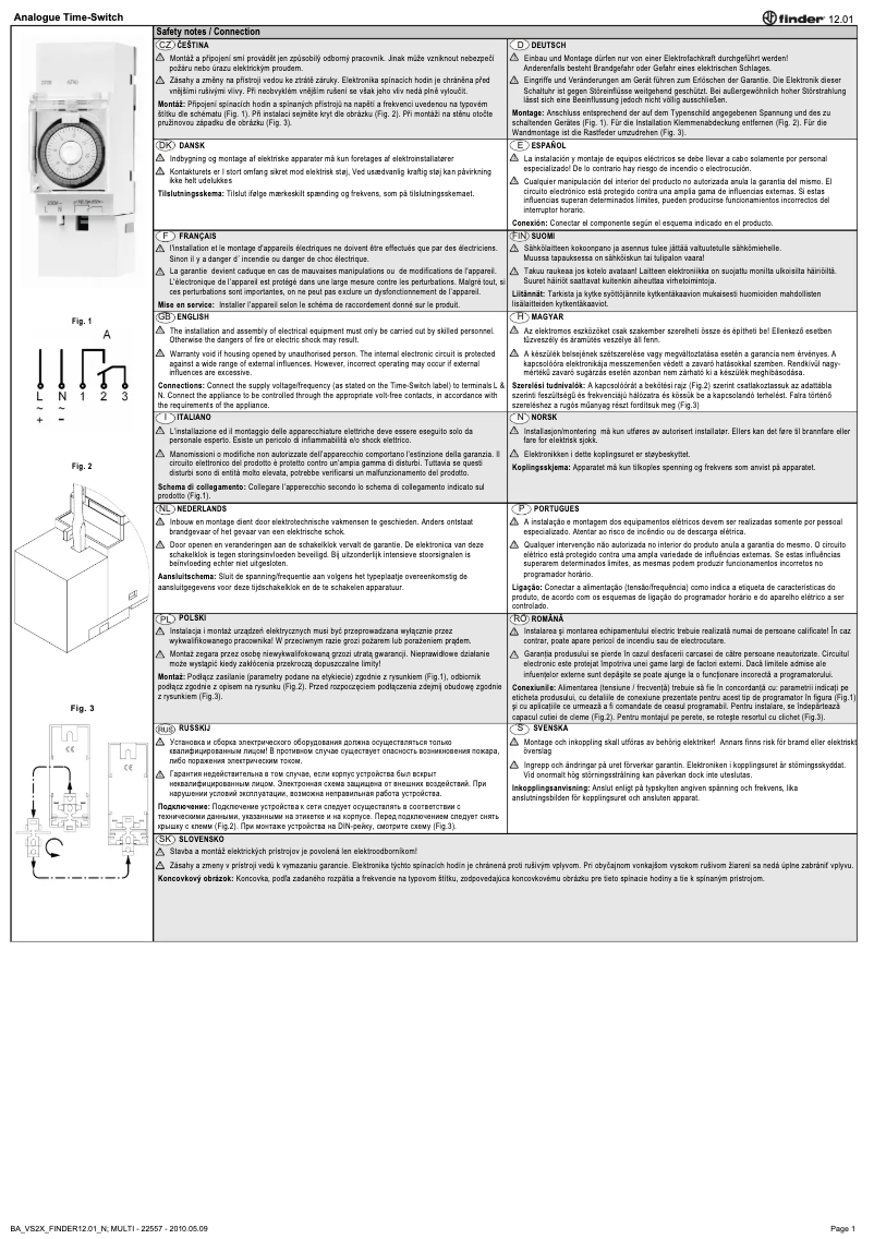 Page n°1 - Manuel utilisateur Finder 12.01