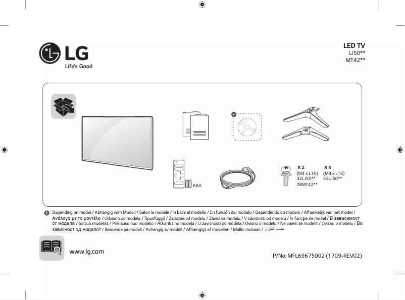 Página 1 del manual Manual de usuario LG 32LJ500U