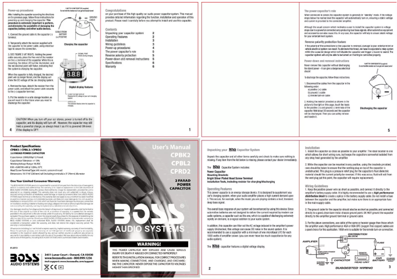 Image de la première page du manuel de l'appareil CPBK2
