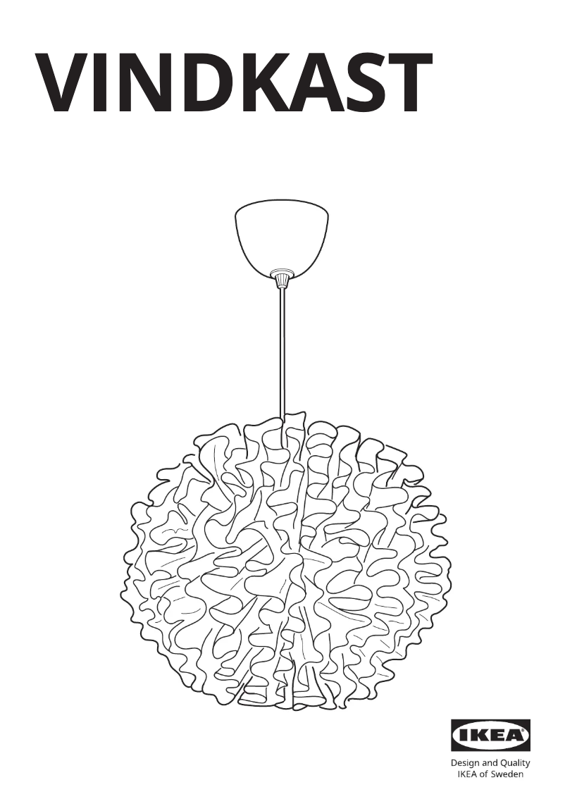 Image de la première page du manuel de l'appareil VINDKAST 604.691.17