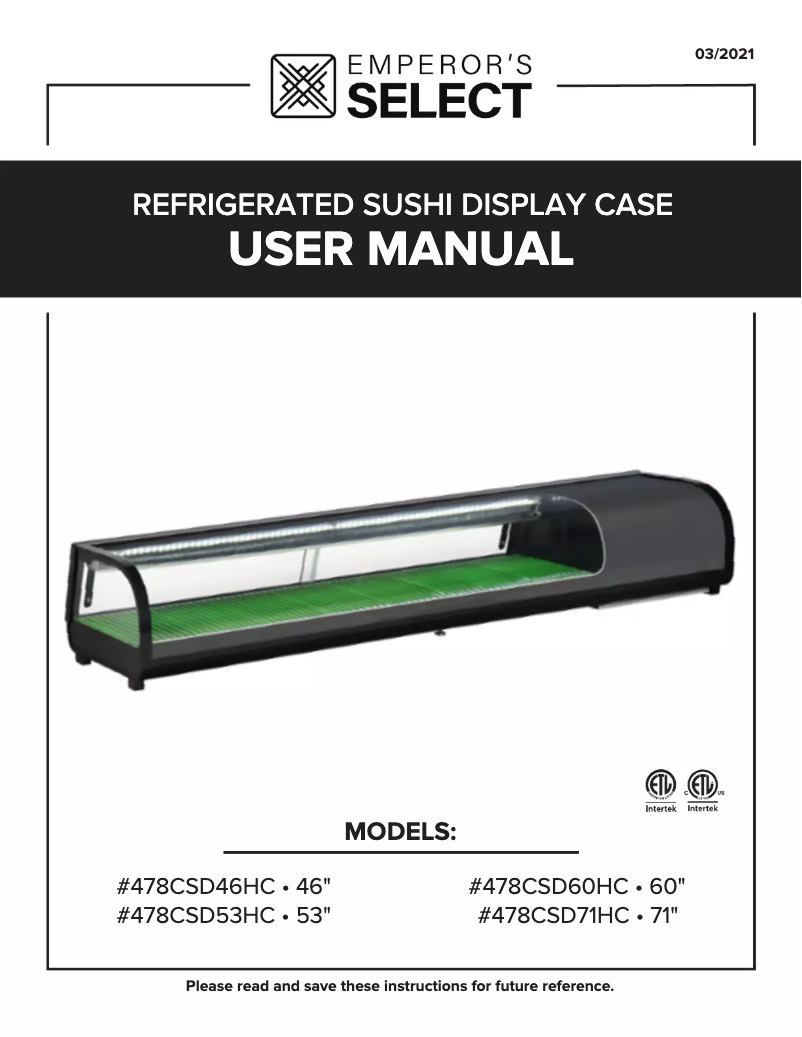 Image de la première page du manuel de l'appareil CSD-53