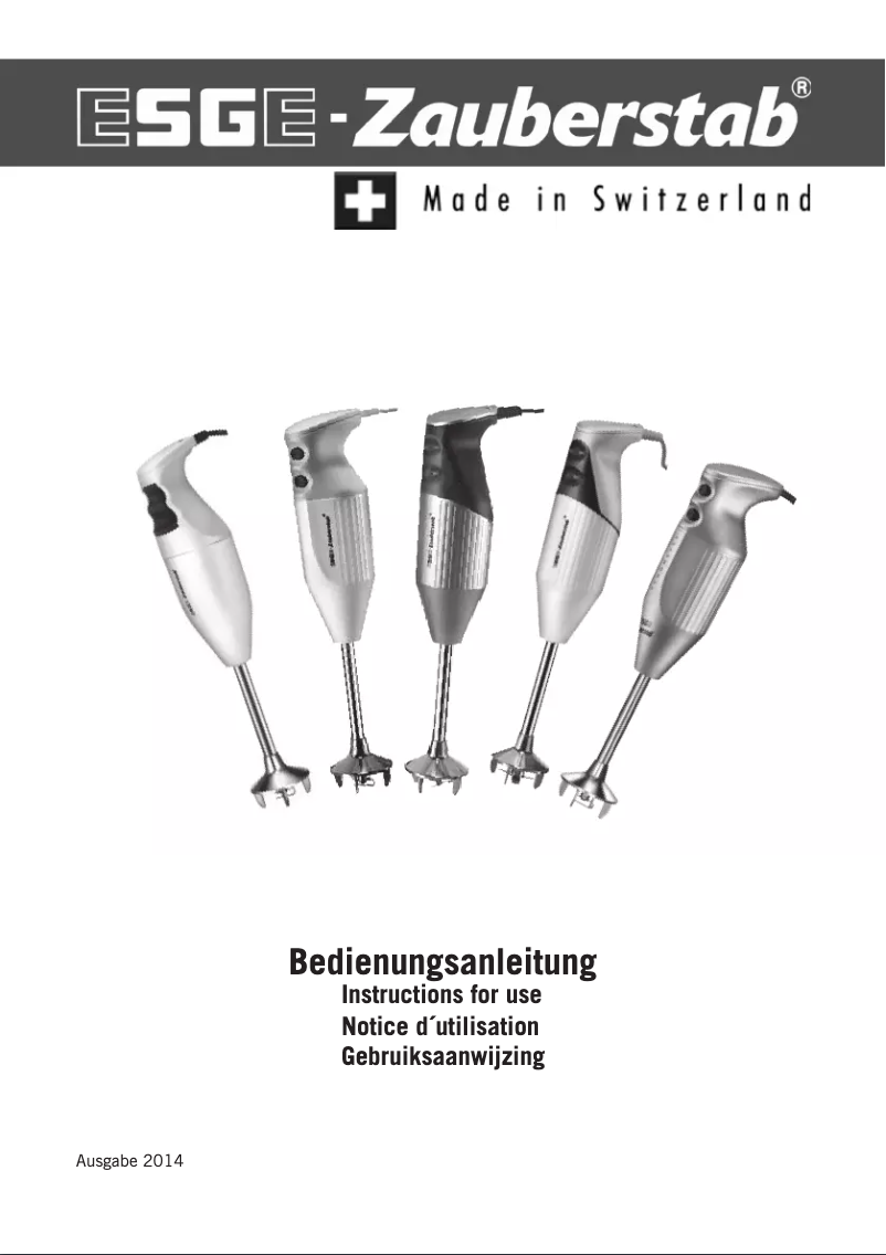 Page 1 de la notice Manuel utilisateur Unold Zauberstab M 180 S