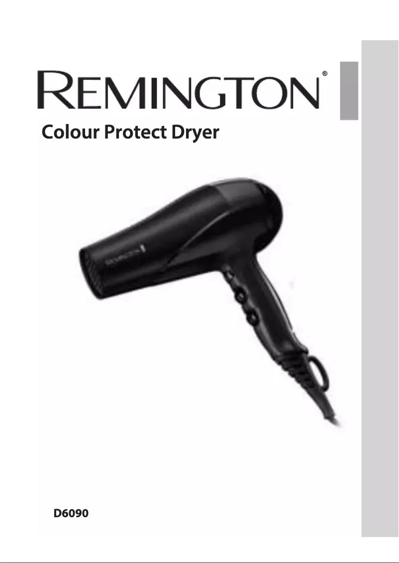 Page 1 of the manual User Manual Remington Colour Protect D6090