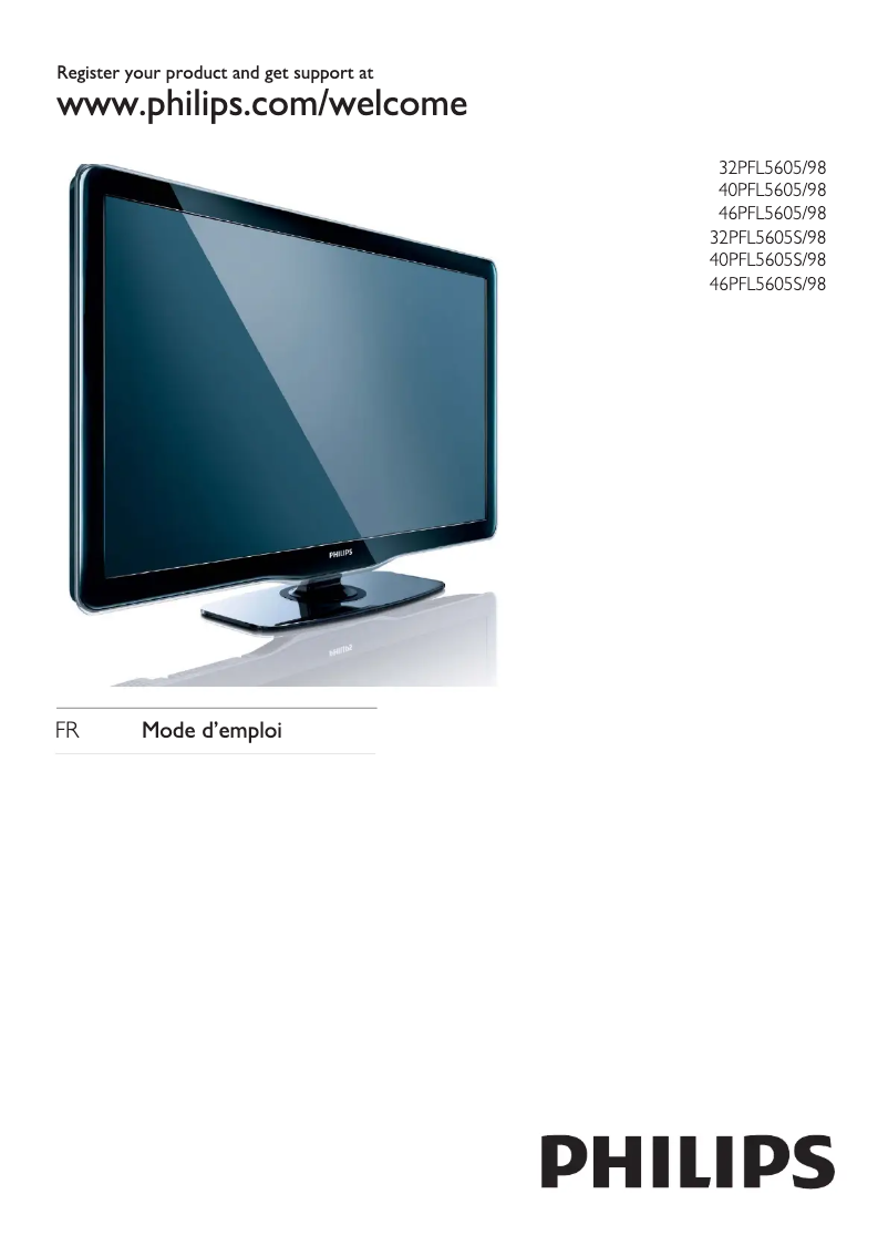 Page n°1 - Manuel utilisateur Philips 40PFL5605
