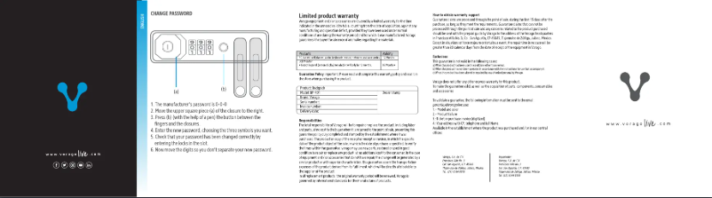 Page 1 de la notice Manuel utilisateur Vorago BP-401