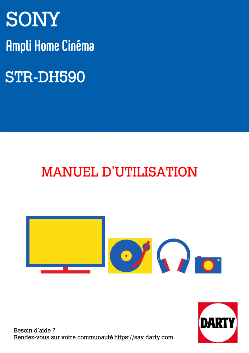 Página 1 del manual Manual de usuario Sony STR-DH590
