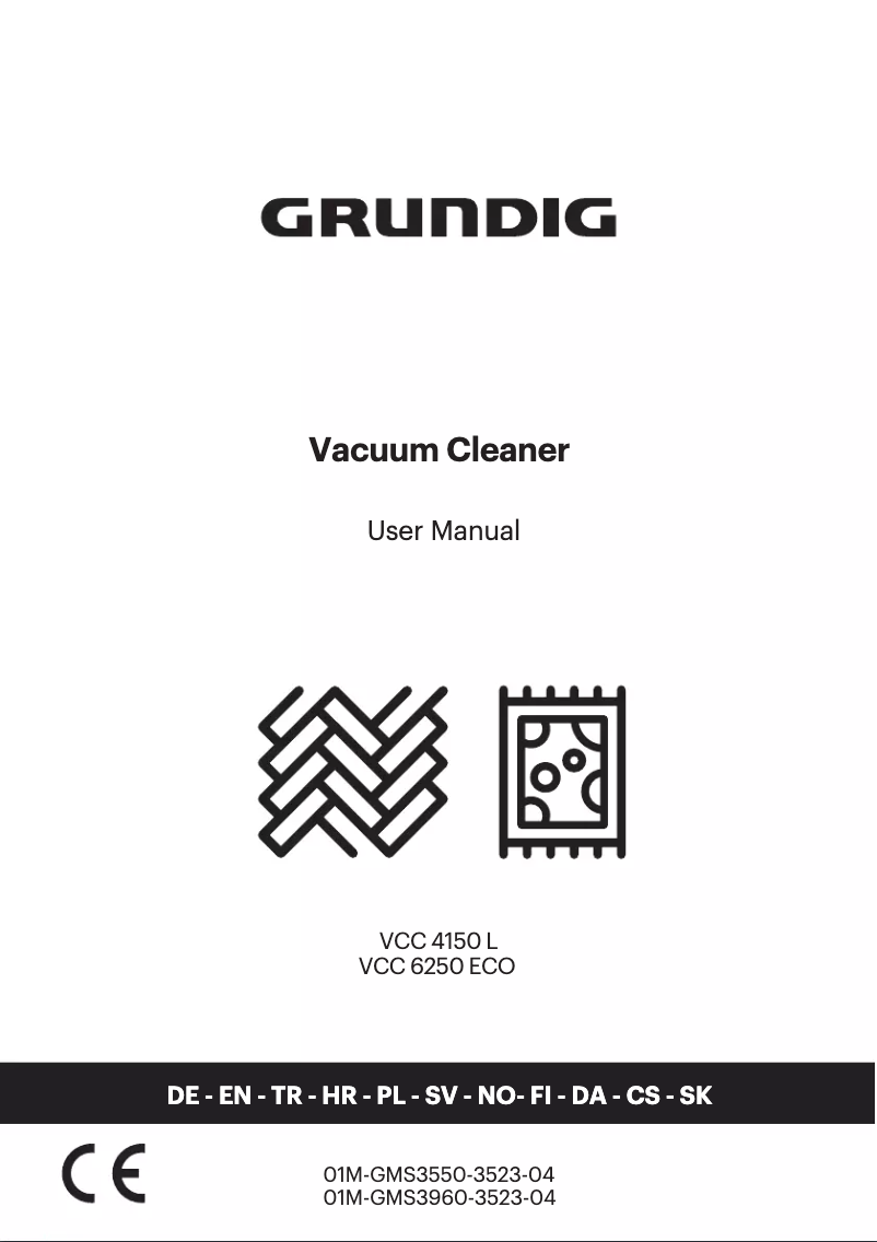 Page n°1 - Manuel utilisateur Grundig VCC 6250 ECO