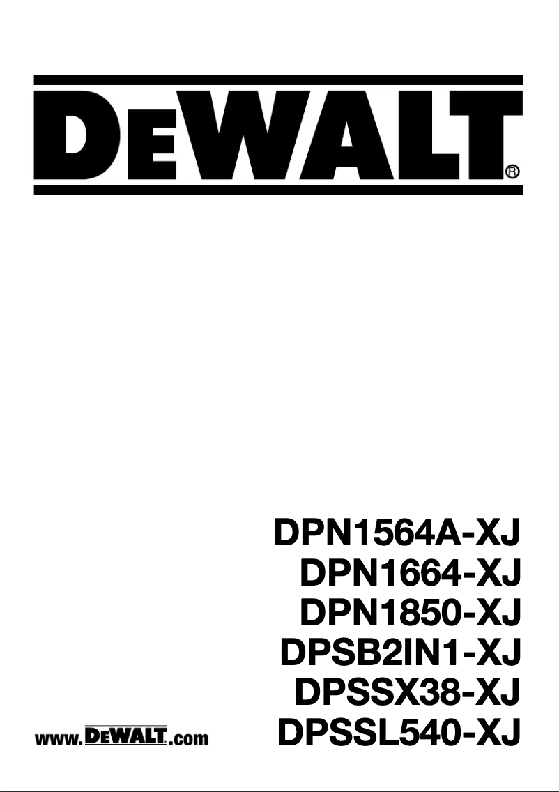 Image de la première page du manuel de l'appareil DPSSL540-XJ