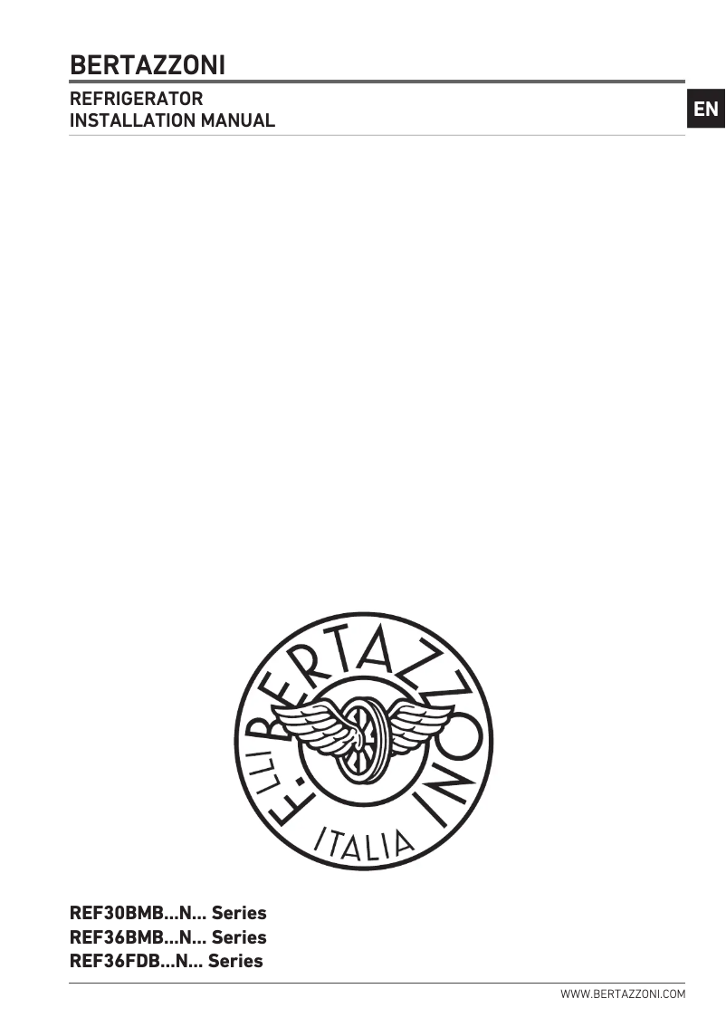 Page 1 de la notice Guide d'installation Bertazzoni REF30BMBZPNV