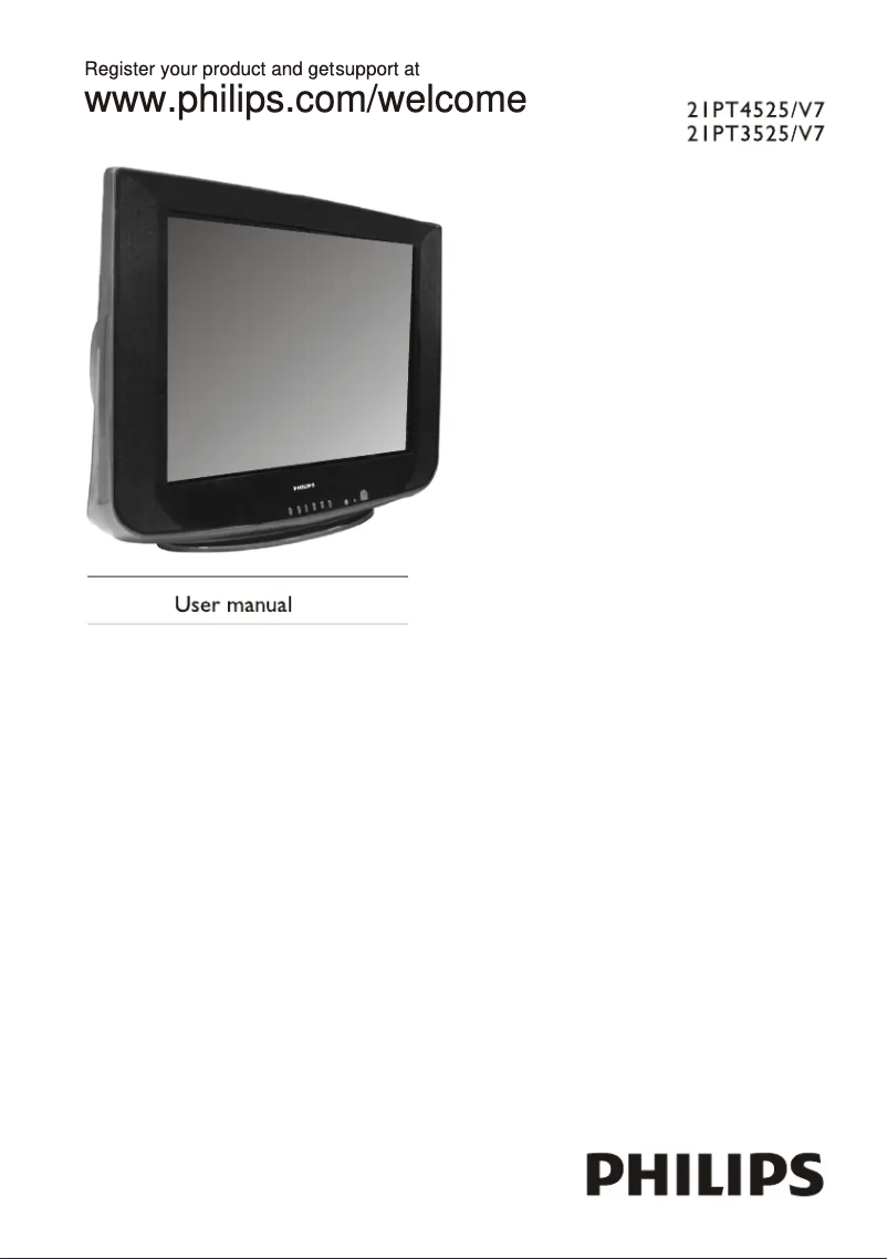 Page 1 de la notice Manuel utilisateur Philips 21PT3525