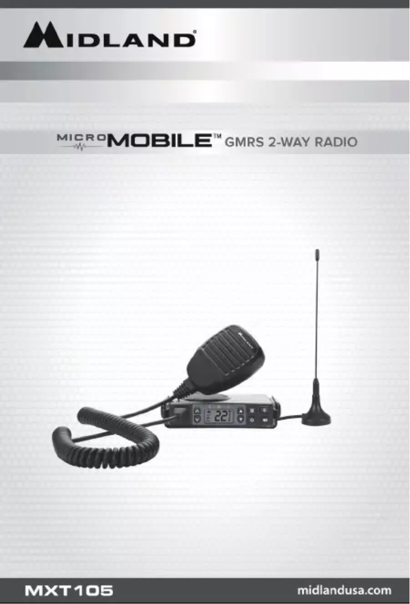 Page 1 de la notice Manuel utilisateur Midland MicroMobile MXT105