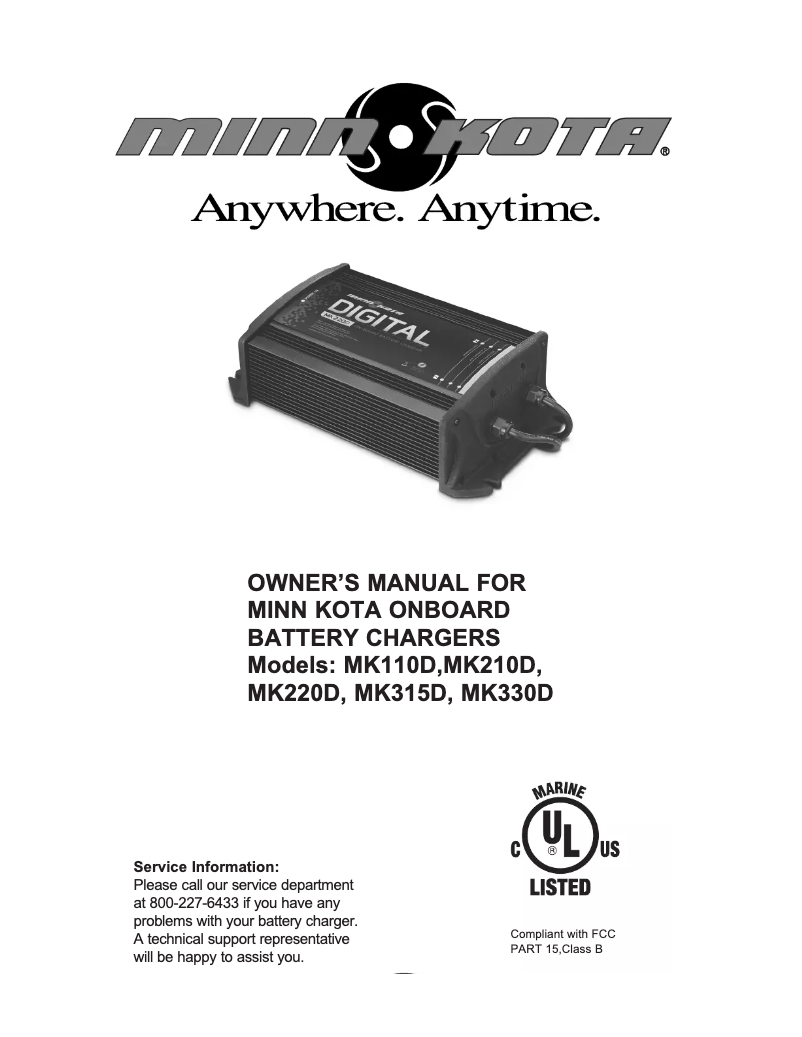 Image de la première page du manuel de l'appareil MK 210D