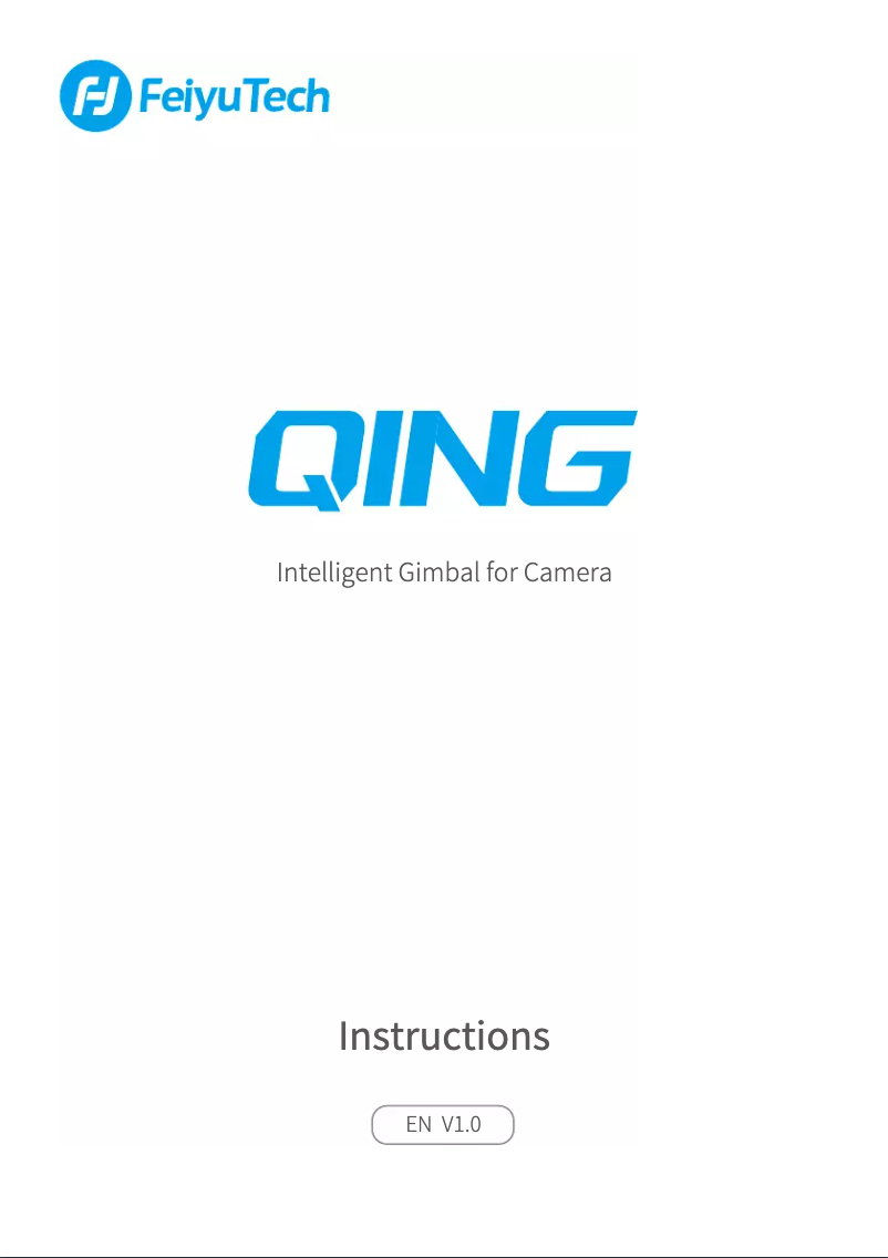 Page n°1 - Manuel utilisateur FeiyuTech QING